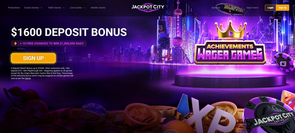 jackpot city welcome bonus